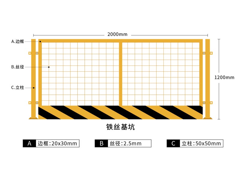 基坑護欄--鐵絲基坑